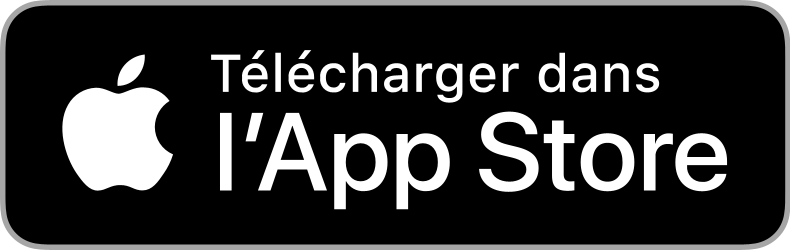 Bouton pour télécharger une application dans l'App Store d'Apple.